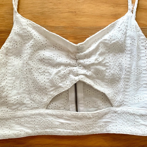 Flynn Skye Eyelet Crop Top/Bralette - Picture 2 of 6